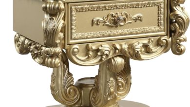Why We Love Our Gold Finish MDF Resin Nightstand: Stylish & Functional
