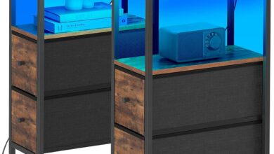 Our Honest Take on the TUTOTAK LED End Table with Charging Station