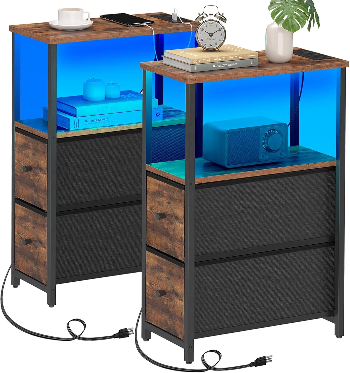 Our Honest Take on the TUTOTAK LED End Table with Charging Station