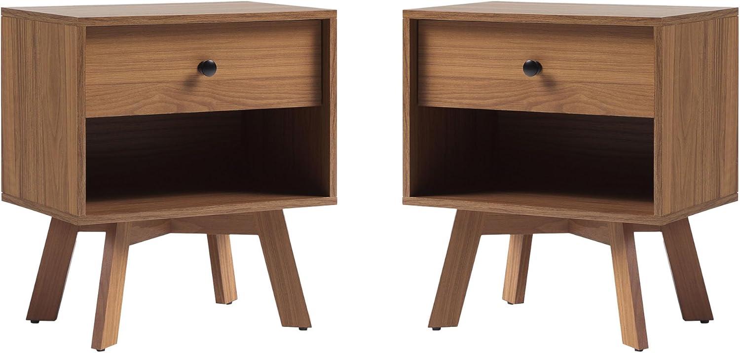 Why We Love the Walker Edison Mid-Century Nightstand Set