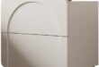 Modern Leather-Finish Night Stand: Stylish Storage for Small Spaces
