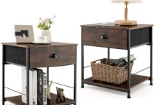 Our Honest Take on the Giantex Industrial Nightstand Set of 2