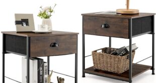 Our Honest Take on the Giantex Industrial Nightstand Set of 2