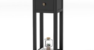 How We Tamed Clutter with the Giantex Narrow End Table