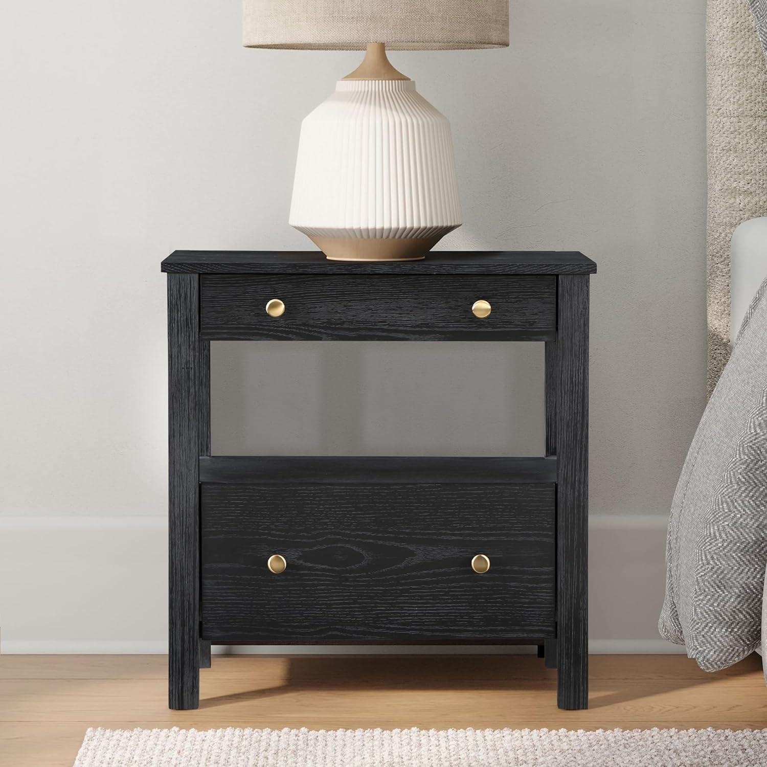 Why We Love the Denton 2-Drawer Nightstand’s Stylish Storage