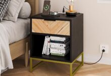 Our Take on the Mid Century Nightstand with Charging Station