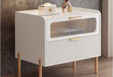 How We Found Style and Function in This Modern White Nightstand