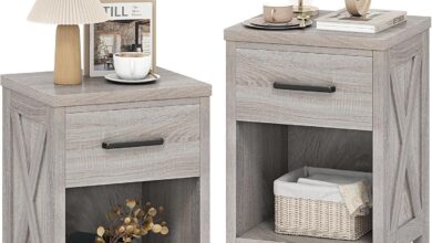 How We Love the Giantex Farmhouse Nightstand Set for Cozy Spaces