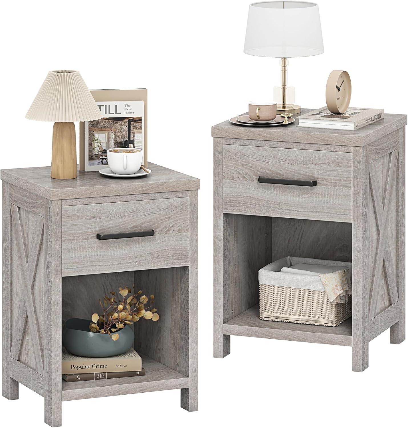 How We Love the Giantex Farmhouse Nightstand Set for Cozy Spaces