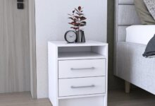 Our Review: Stylish 24″ White Nightstand with Ample Storage Space