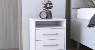 Our Review: Stylish 24″ White Nightstand with Ample Storage Space