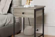 Our Honest Take on the Hosote Rustic Grey Nightstand with USB Ports