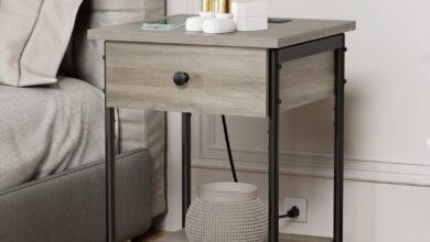 Our Honest Take on the Hosote Rustic Grey Nightstand with USB Ports