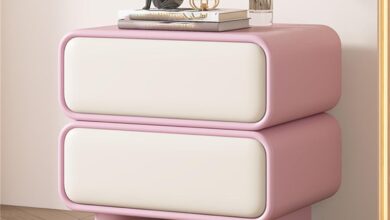 Our Honest Take on the Stylish Pink+White Nightstand with Storage