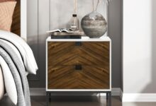 Why We Love the Lexicon Erath Nightstand’s Sleek Two-Tone Design
