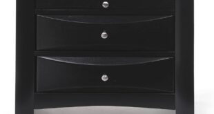 Our Honest Take on the Gualiy Black Solid Wood Nightstand