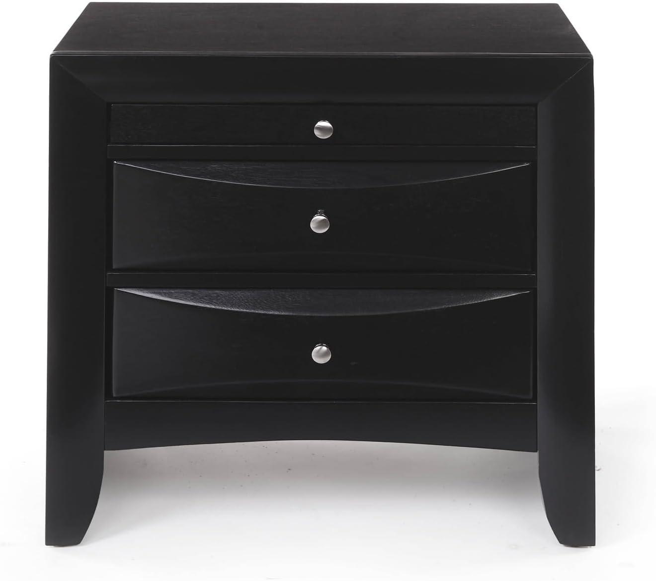 Our Honest Take on the Gualiy Black Solid Wood Nightstand