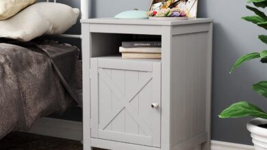 Our Take on the RAAMZO Grey Barn Door Nightstand: Style Meets Storage