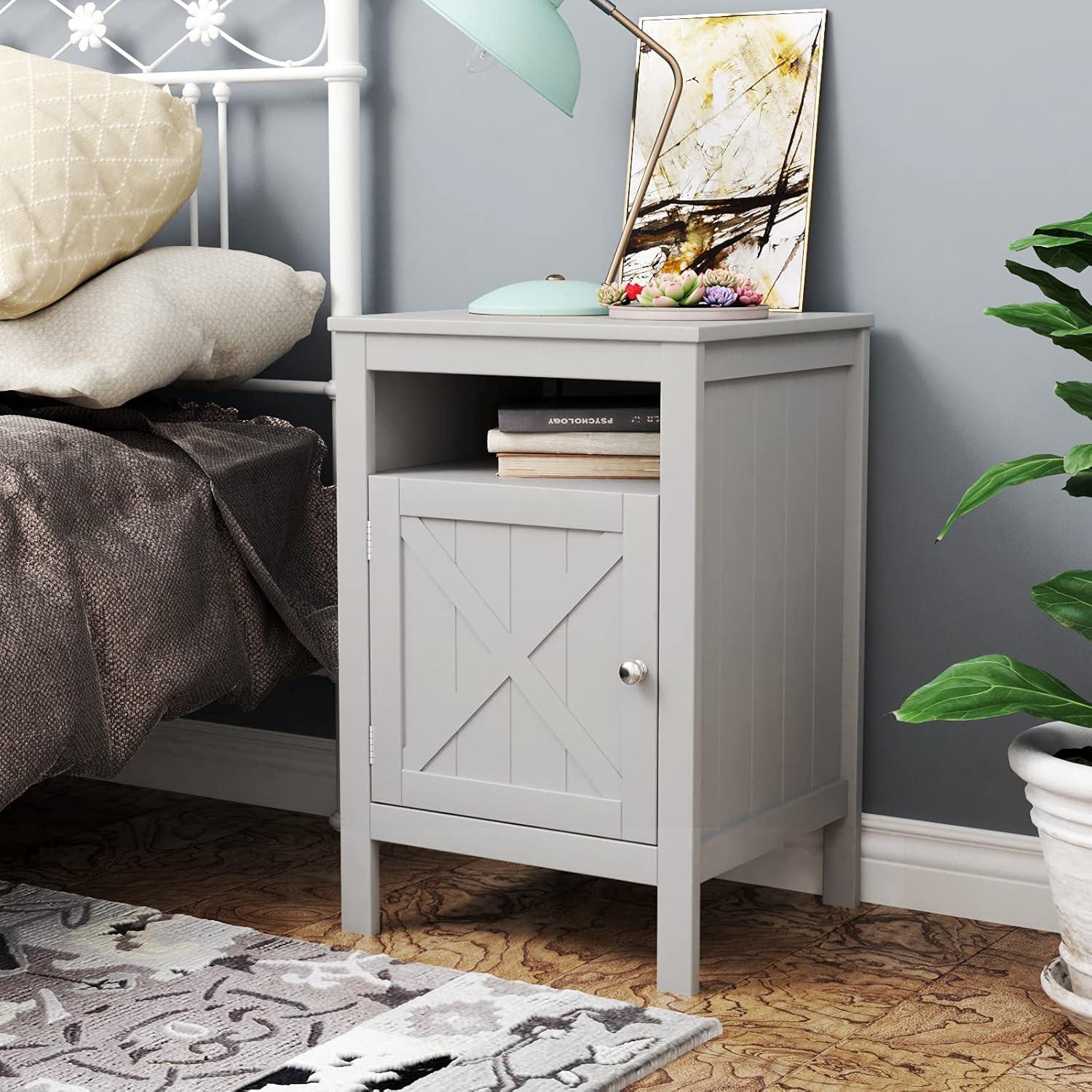 Our Take on the RAAMZO Grey Barn Door Nightstand: Style Meets Storage