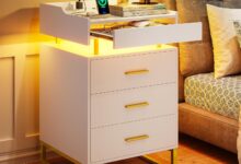Our Honest Take on the LED Nightstand with Charging & Storage