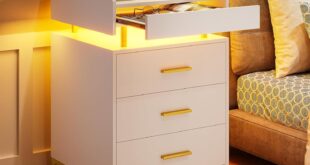 Our Honest Take on the LED Nightstand with Charging & Storage