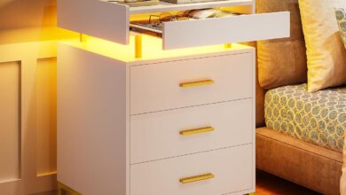 Our Honest Take on the LED Nightstand with Charging & Storage