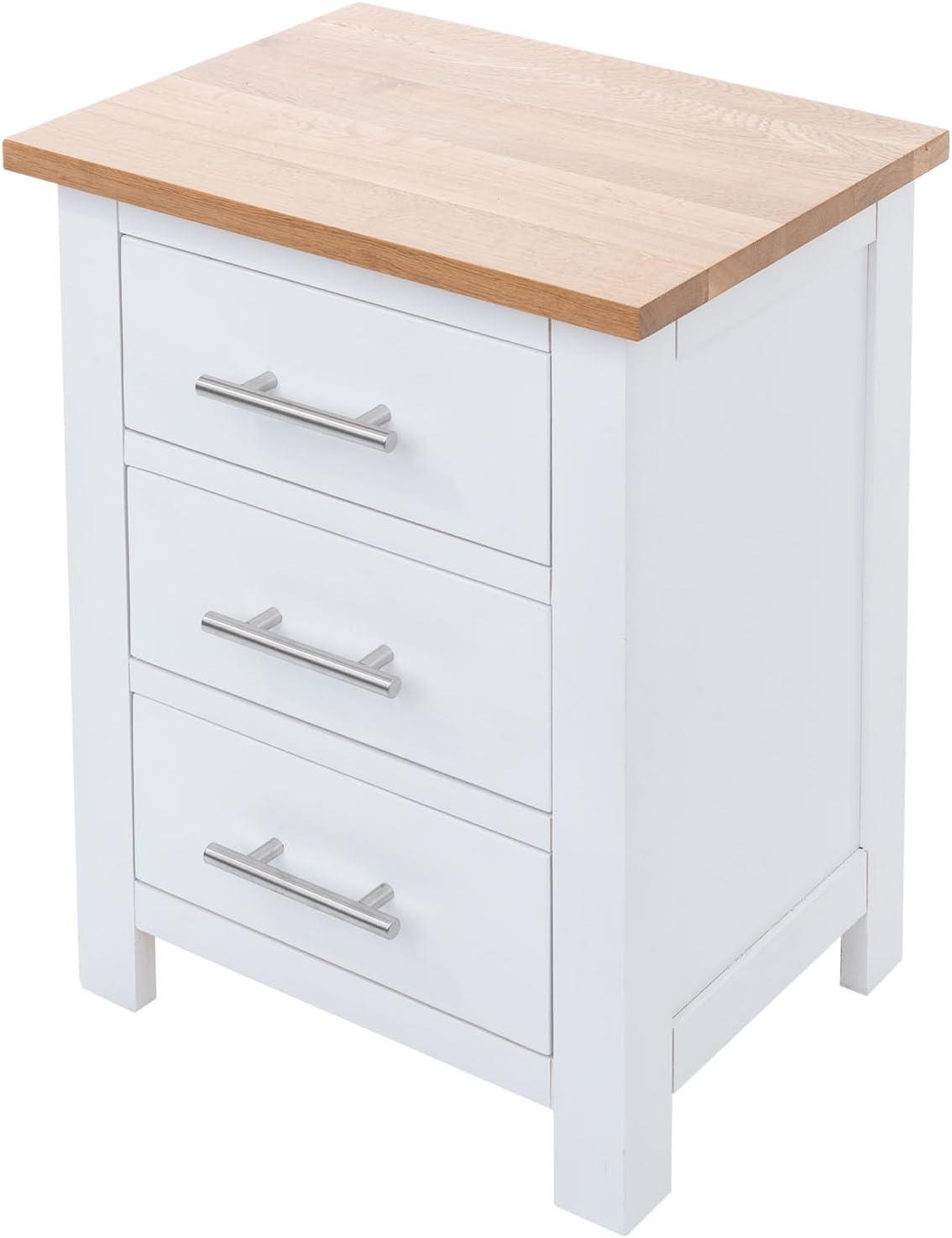 Our Take on the Beckingham 3-Drawer Oak Bedside Table