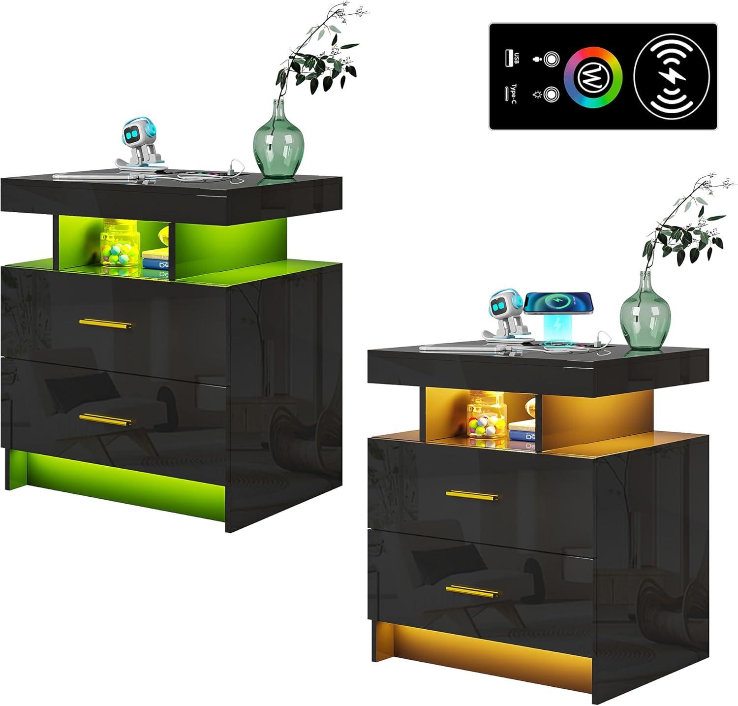 Our Honest Take on Modern Nightstands with LED & Charging Hub