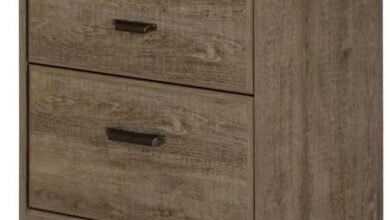 How We Organized Our Space with the DFHBFG 2-Drawer Bedside Table