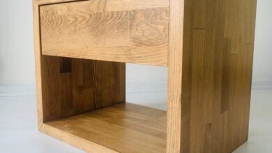 Our Honest Take on the BOKFAU Solid Wood Nightstand with Storage