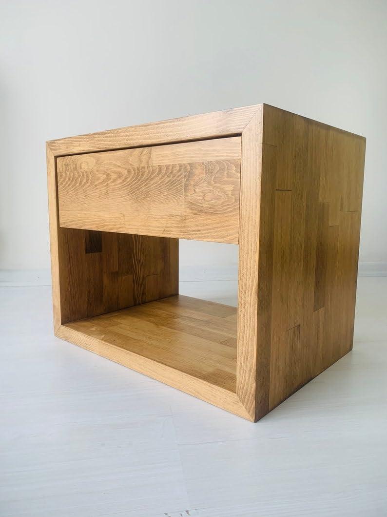 Our Honest Take on the BOKFAU Solid Wood Nightstand with Storage