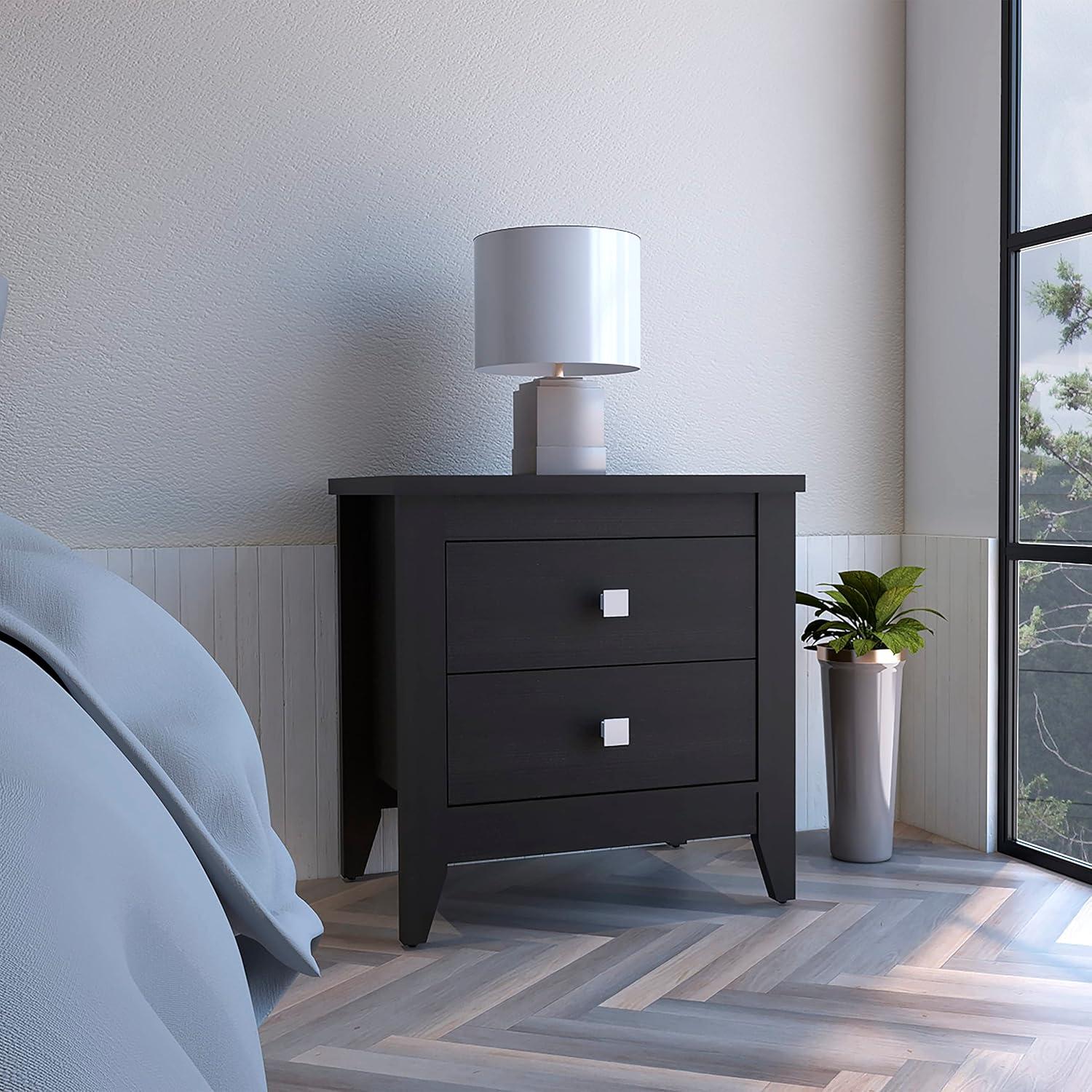 Why We Trust the NicBex Black Nightstand for Every Space