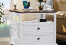 Why We Love Our Farmhouse Nightstand with Charging Station