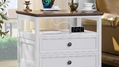 Why We Love Our Farmhouse Nightstand with Charging Station