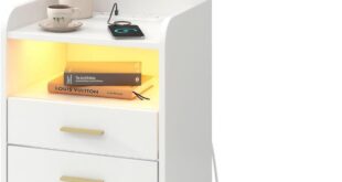 Our Honest Take: Stylish White Nightstand with Charging Station Review