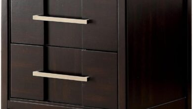 Why We Love the Benjara Brown Wooden Nightstand with Drawers