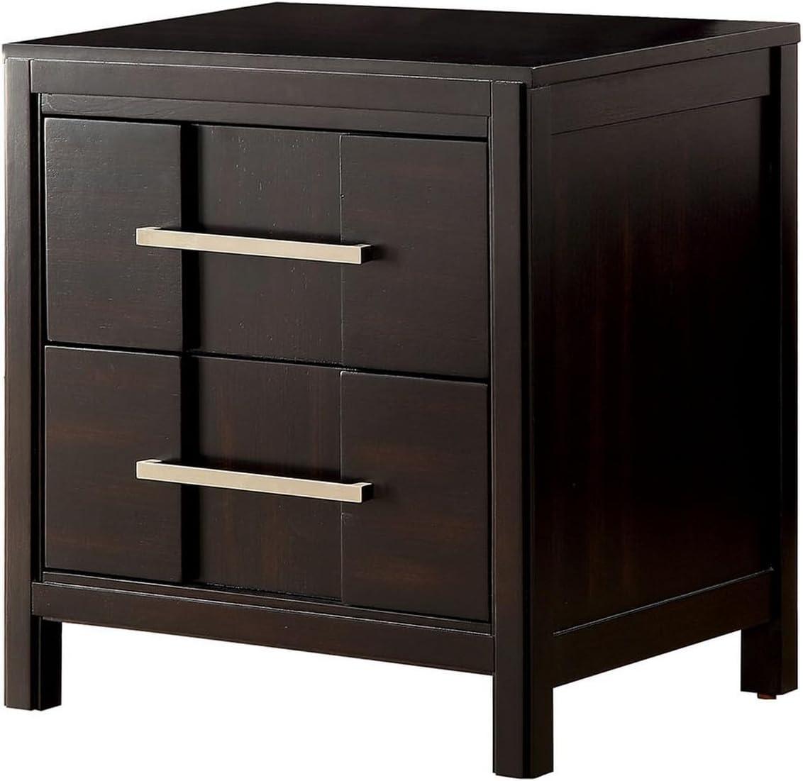 Why We Love the Benjara Brown Wooden Nightstand with Drawers