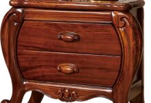 How We Loved the Retro Solid Wood Nightstand with Smart Storage