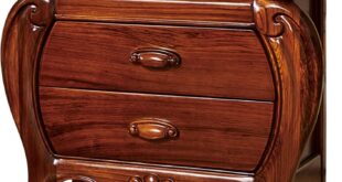 How We Loved the Retro Solid Wood Nightstand with Smart Storage