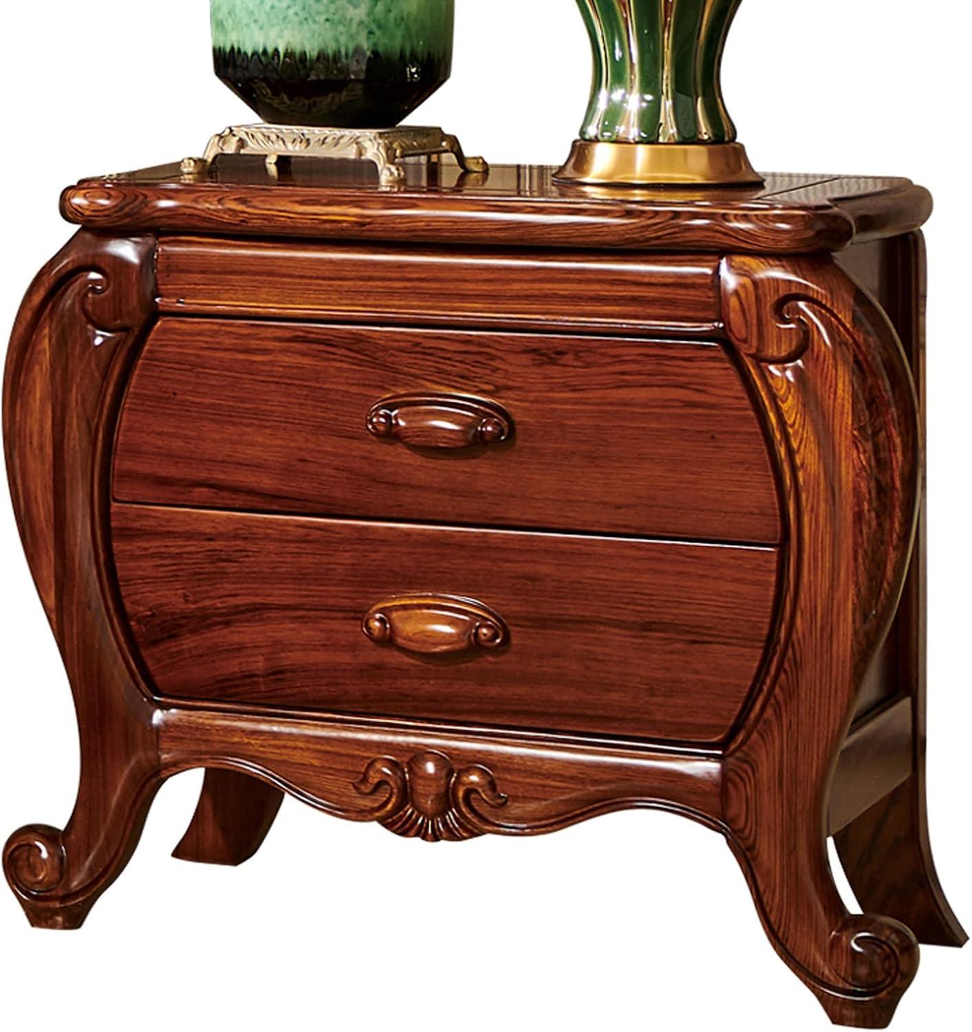How We Loved the Retro Solid Wood Nightstand with Smart Storage
