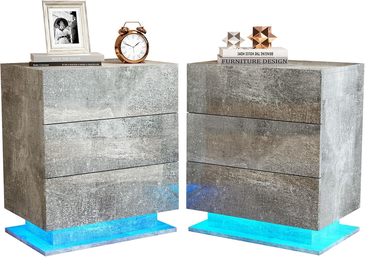 Our Take on the LED Nightstand Set: Style Meets Storage Challenges