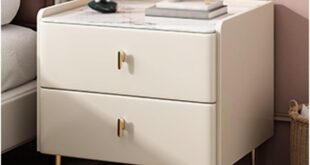 Why We Love This Simple Beige Bedside Table for Our Bedroom Storage