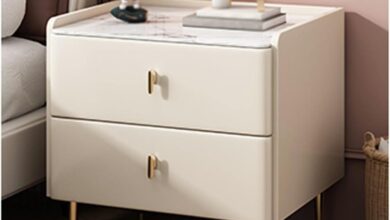 Why We Love This Simple Beige Bedside Table for Our Bedroom Storage