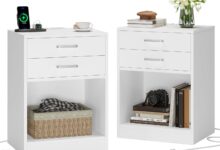 Our Honest Take on ADORNEVE’s Versatile Nightstands with Charging