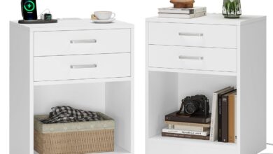 Our Honest Take on ADORNEVE’s Versatile Nightstands with Charging