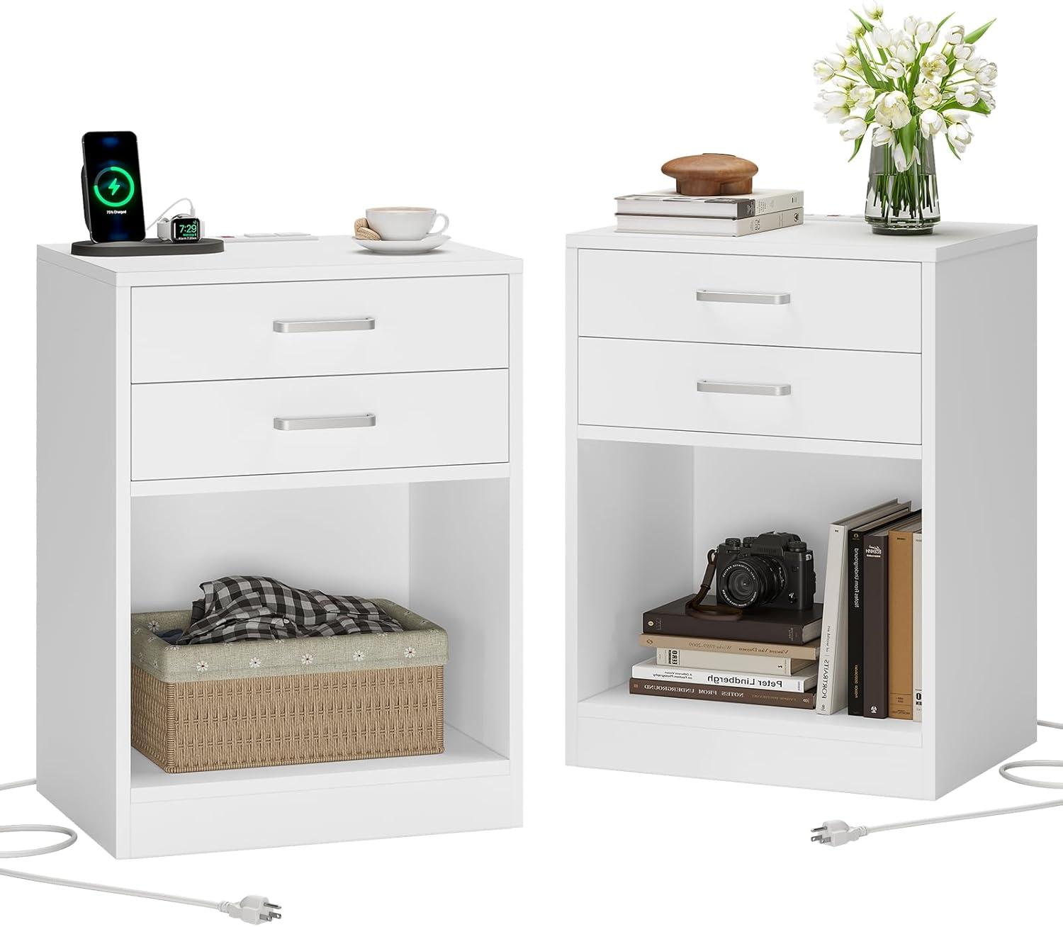 Our Honest Take on ADORNEVE’s Versatile Nightstands with Charging