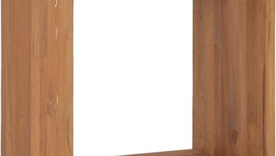 Our Review: Durable & Stylish Solid Teak Bedside Cabinet Cube