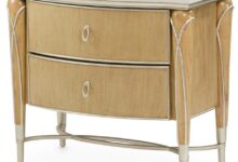 Why We Love the MICHAEL AMINI Villa Cherie Caramel Nightstand