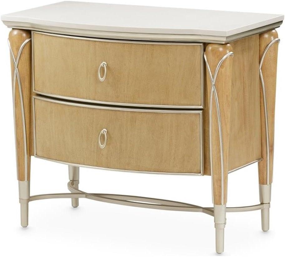 Why We Love the MICHAEL AMINI Villa Cherie Caramel Nightstand