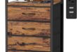 How We Loved Furnulem’s Rustic Nightstand with Charging Power
